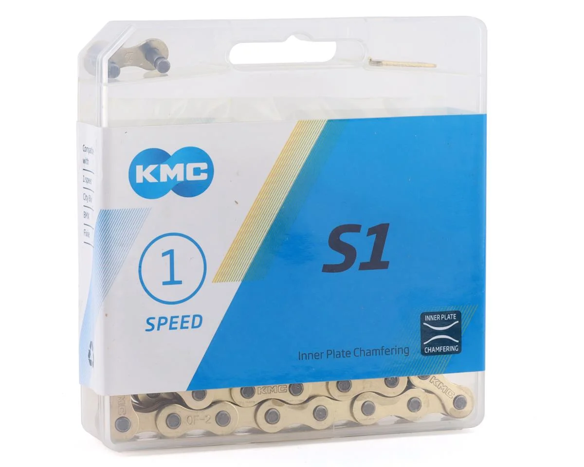 KMC S1 BMX Chain (Gold) (Single Speed) (112) - view 2